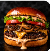 Mushroom Swiss Burger